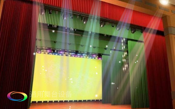 淮安市淮陰開明實驗學(xué)校報告廳 機械舞臺吊桿、剛性防火幕項目竣工